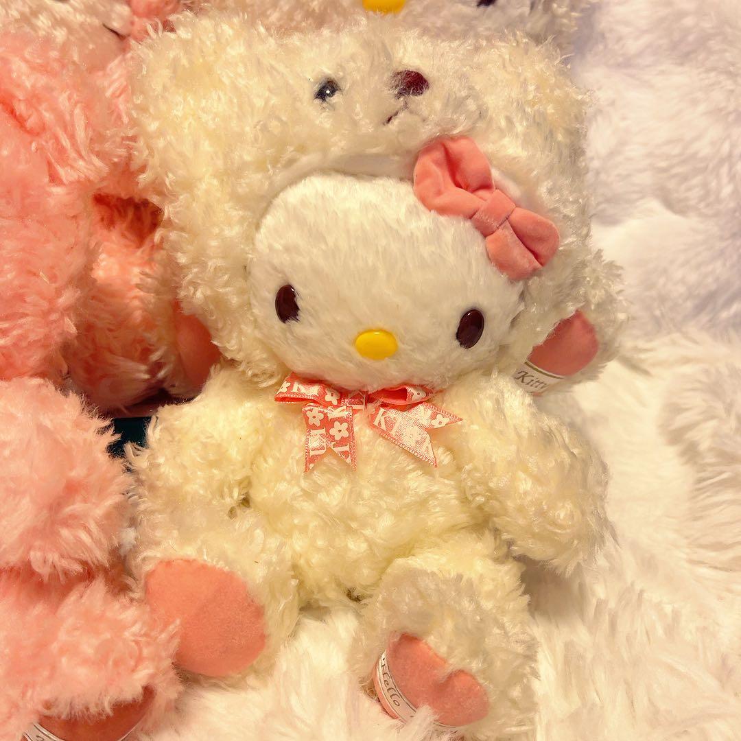 希少レア　ハローキティ　テディベア　キティベア　平成レトロ　大小4点セット