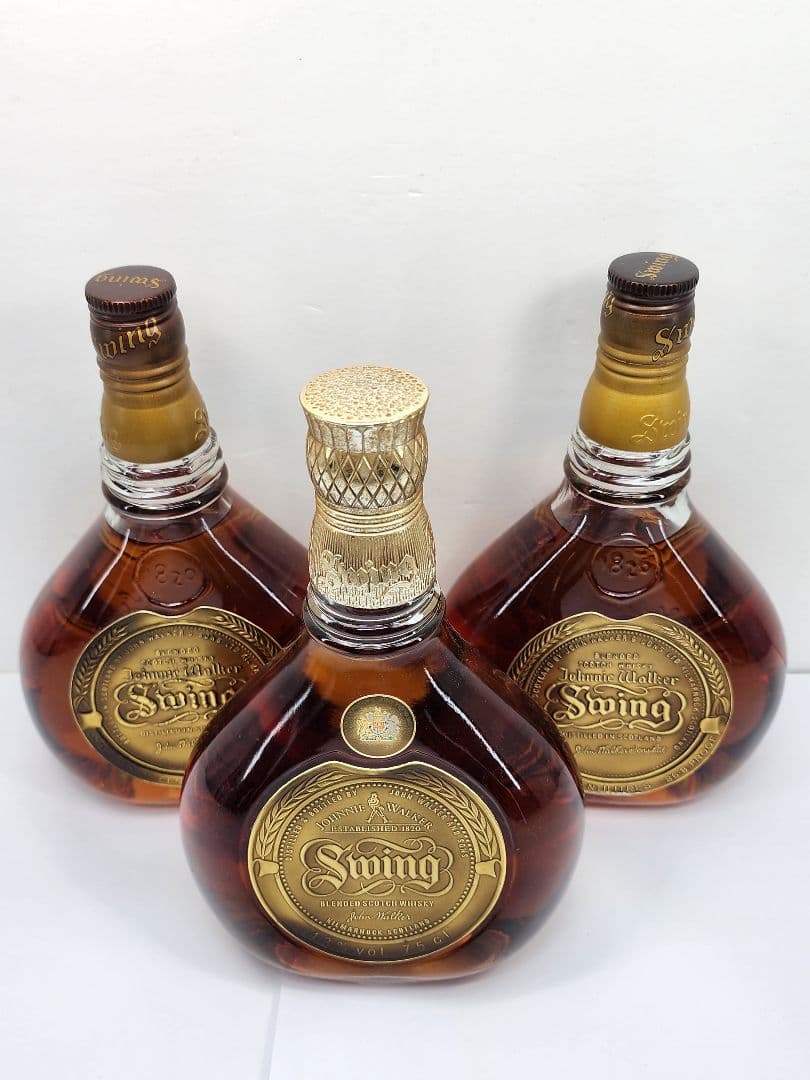Johnnie Walker Swing 3本セット スコッチ ウイスキー 古酒