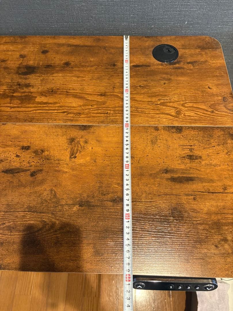 パソコンデスク自動昇降式＆チェア　美品