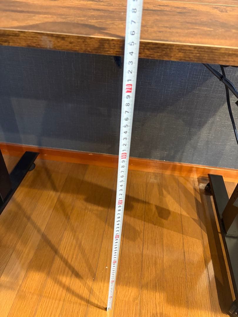 パソコンデスク自動昇降式＆チェア　美品