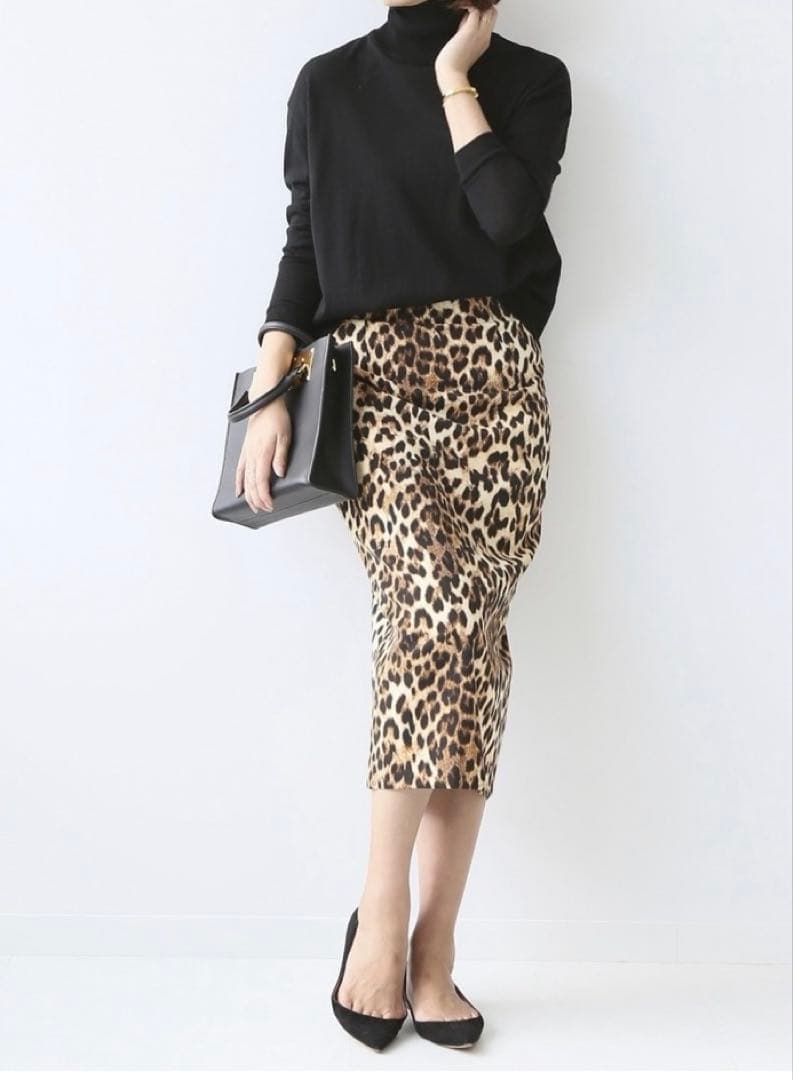 ドゥーズィエムクラス o biani レオパード柄スカート