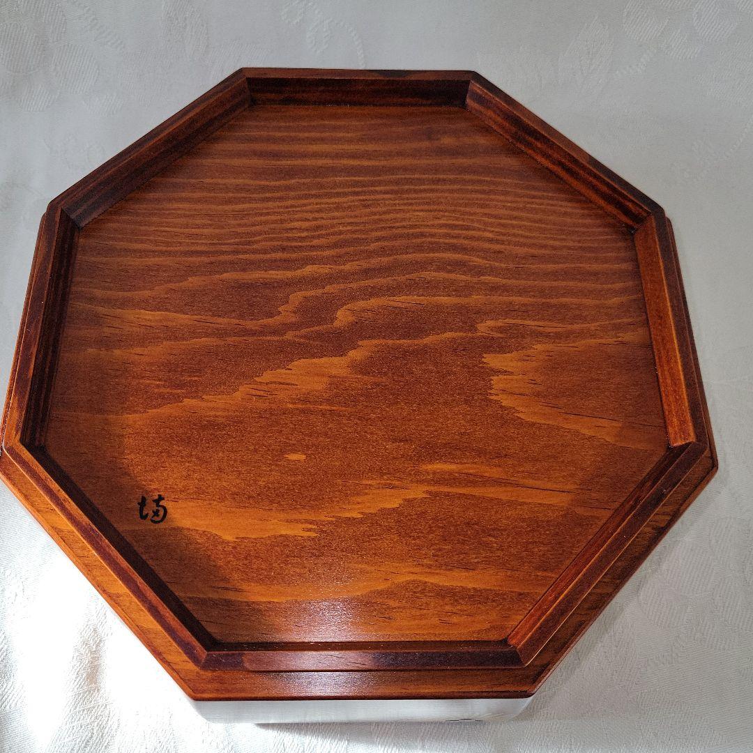 上杉満樹作　松摺漆唐松蒔絵　食籠