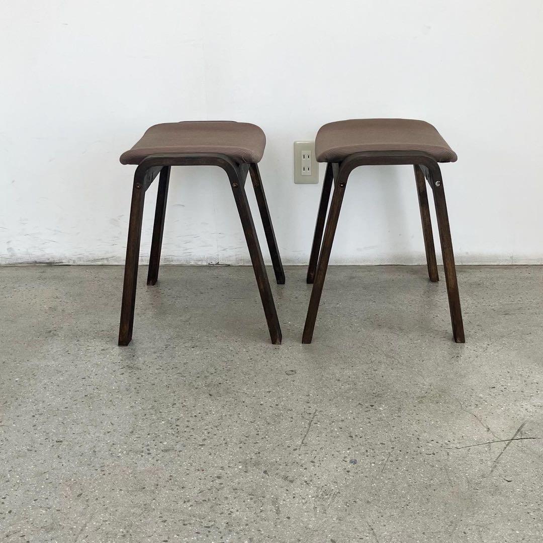 レトロ　ヴィンテージ　古道具　古家具　スツール　スタッキング　木製