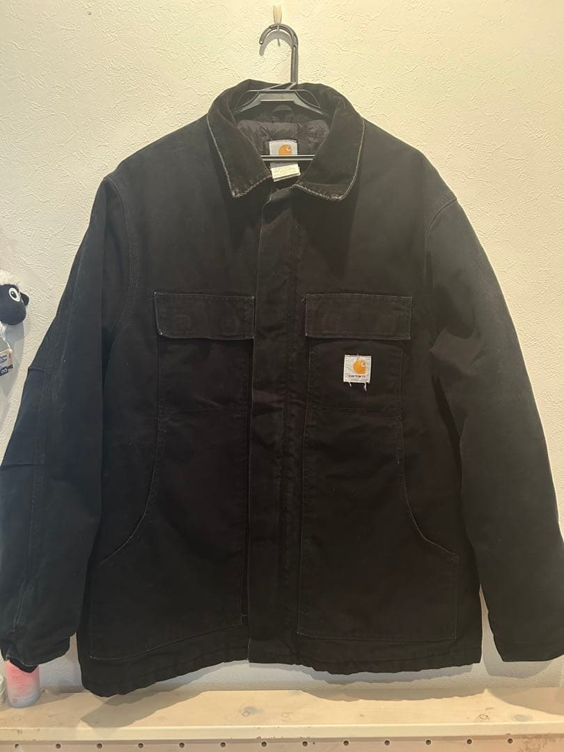 Carhartt ブラックジャケット　ダブルジップ