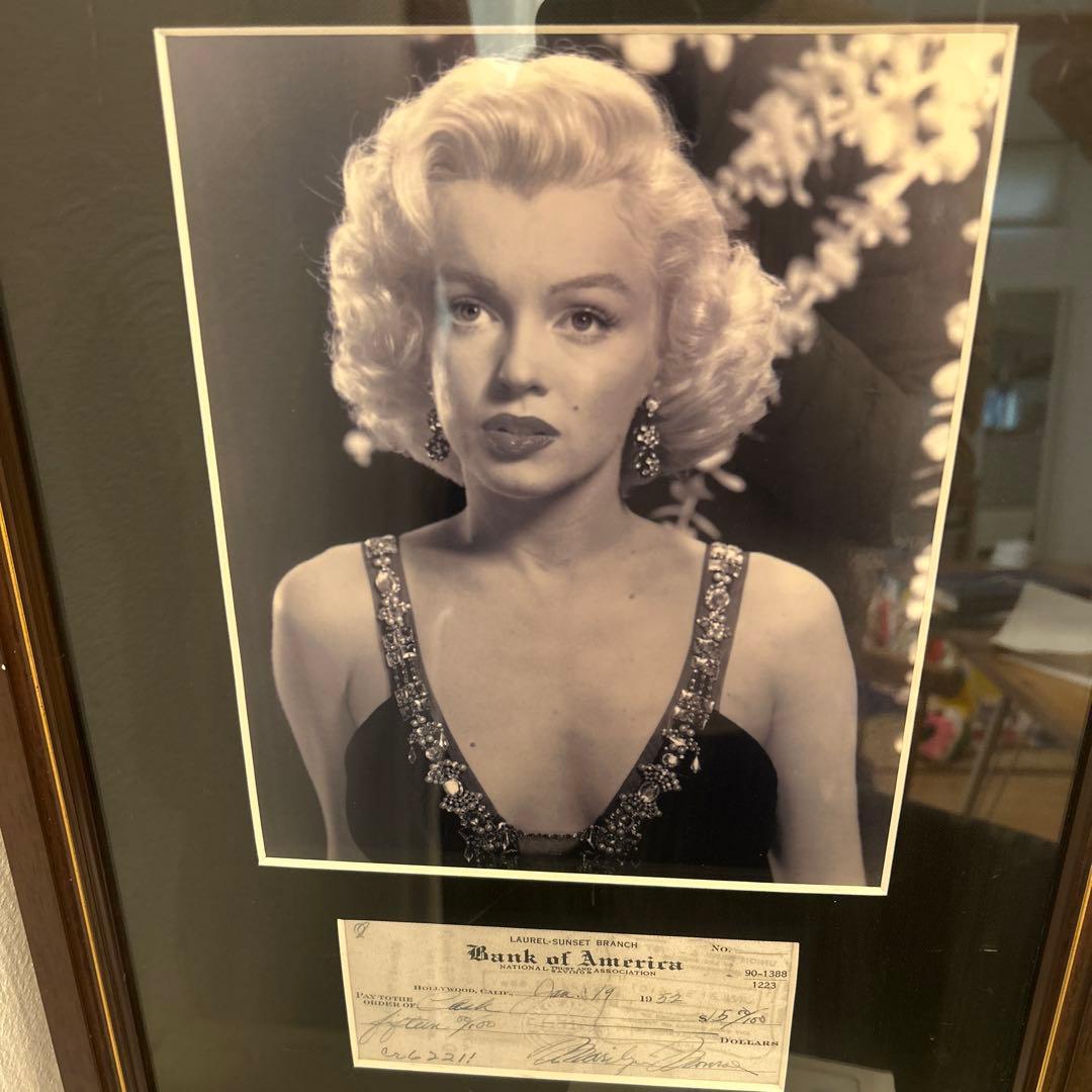 マリリン・モンロー 小切手 1952年　複製