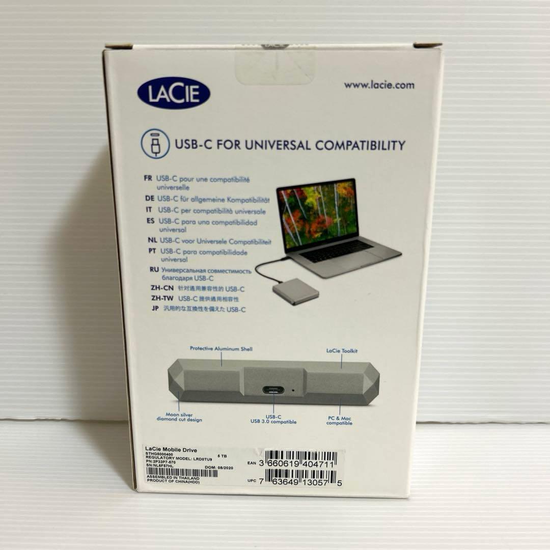 新品未開封　LACIE Mobile Drive 5TB STHG5000400