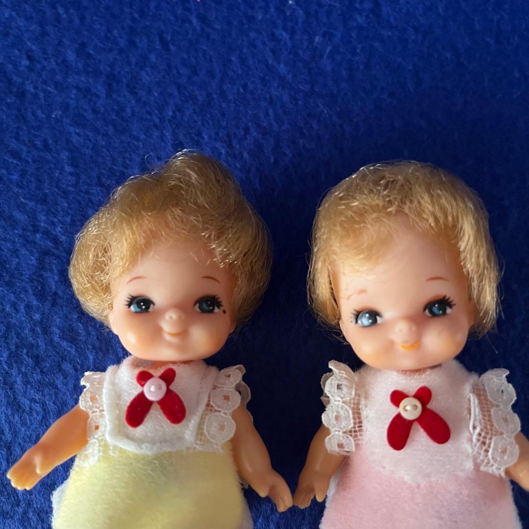 【昭和レトロ】リカちゃんのふたごの赤ちゃん　ミキちゃんマキちゃん&お食事セット