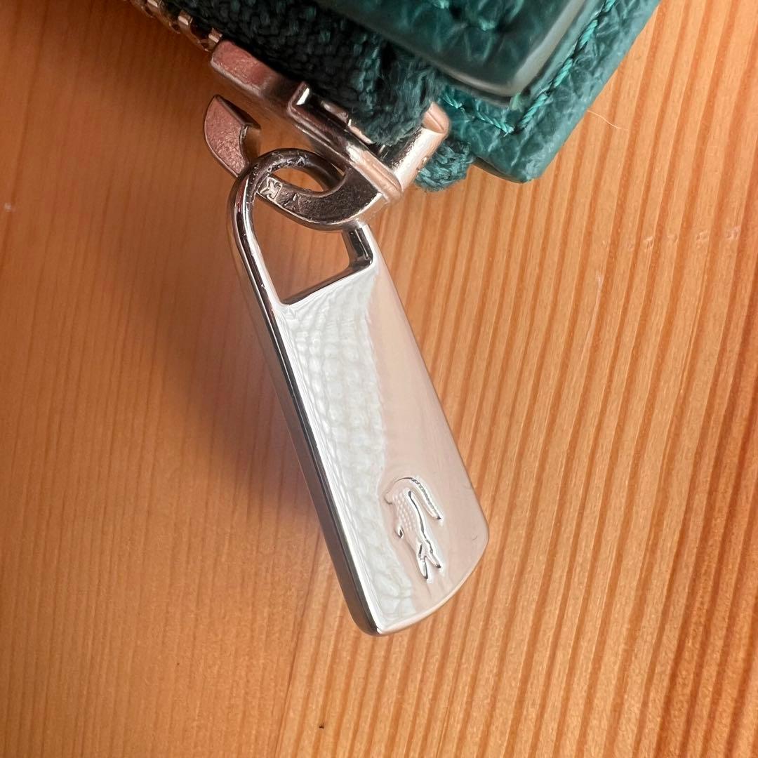美品 LACOSTE デイリークロコ Lファスナースマートキーケース