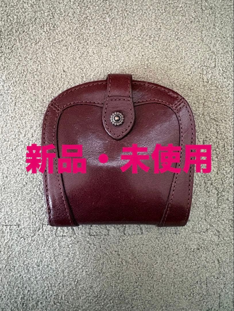 【匿名配送】ダークブラウン レザー 二つ折り財布　ユニセックス