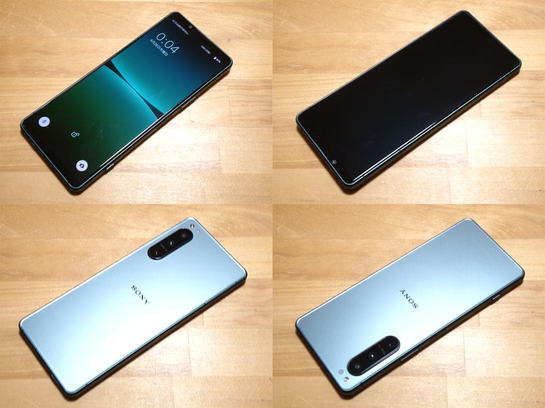 ほぼ無傷XPERIA 5 IV SOG09(GR)液晶保護ガラス付 SIMフリー