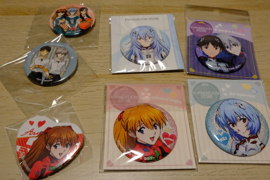 エヴァンゲリオン 缶バッジ セット 新品未開封 EVA STORE まとめ売り