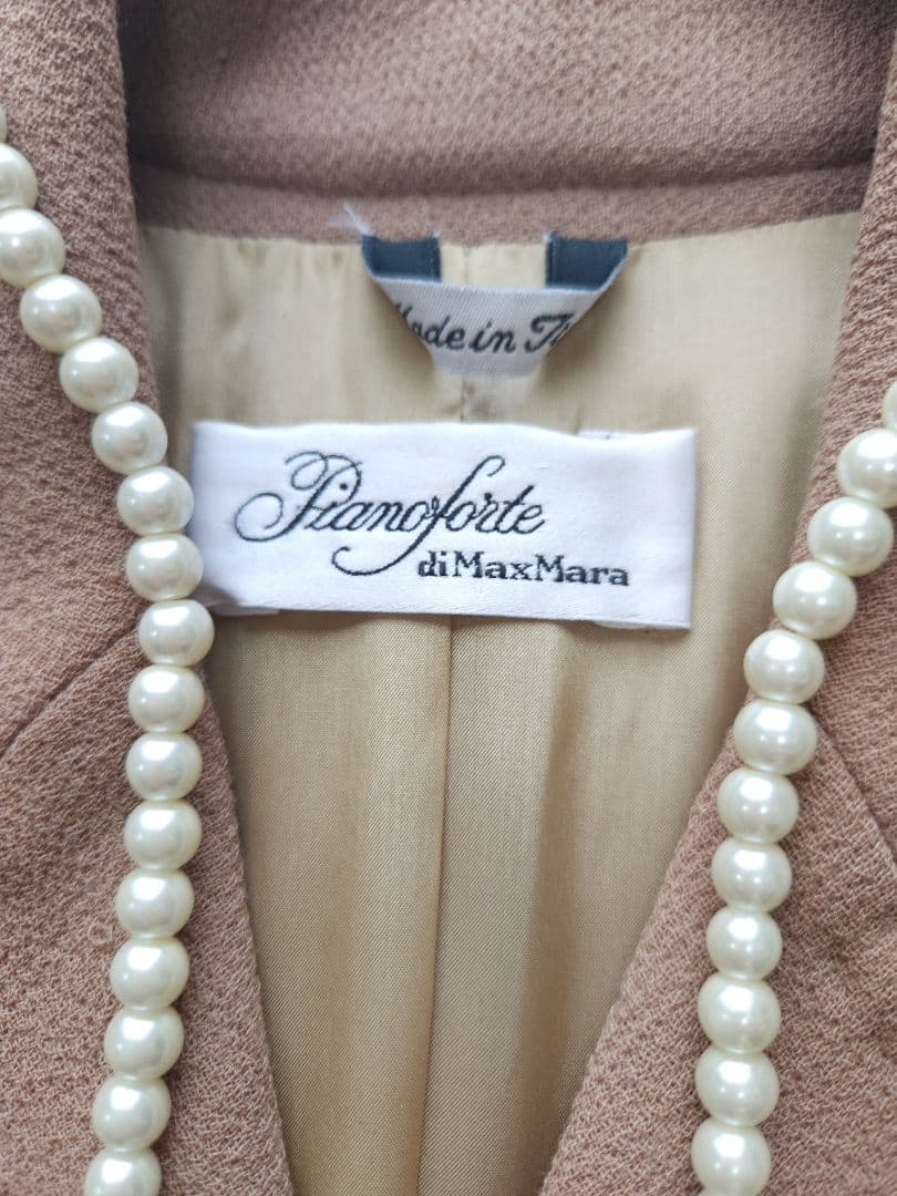 MaxMara Pianoforte *若干訳有り 美品チェスターコートベージュ