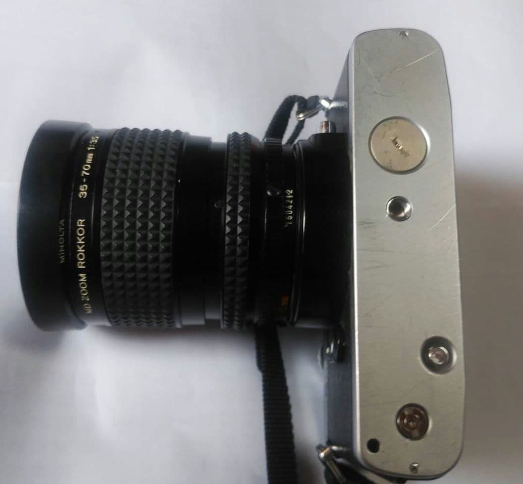 ※)説明文改訂　カメラ　ミノルタXD　本体＋望遠レンズ＋フラッシュ　一眼レフ