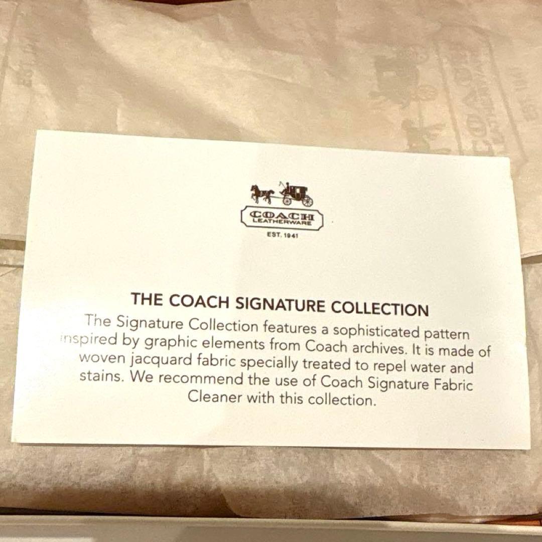 【新品】COACH コーチ シグネチャー柄キャンバス ポピー リストレットポーチ