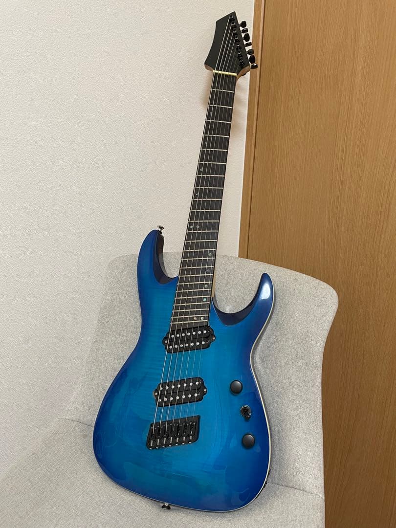 7弦マルチスケール ファンドフレット ノーメーカー品 エレキギター