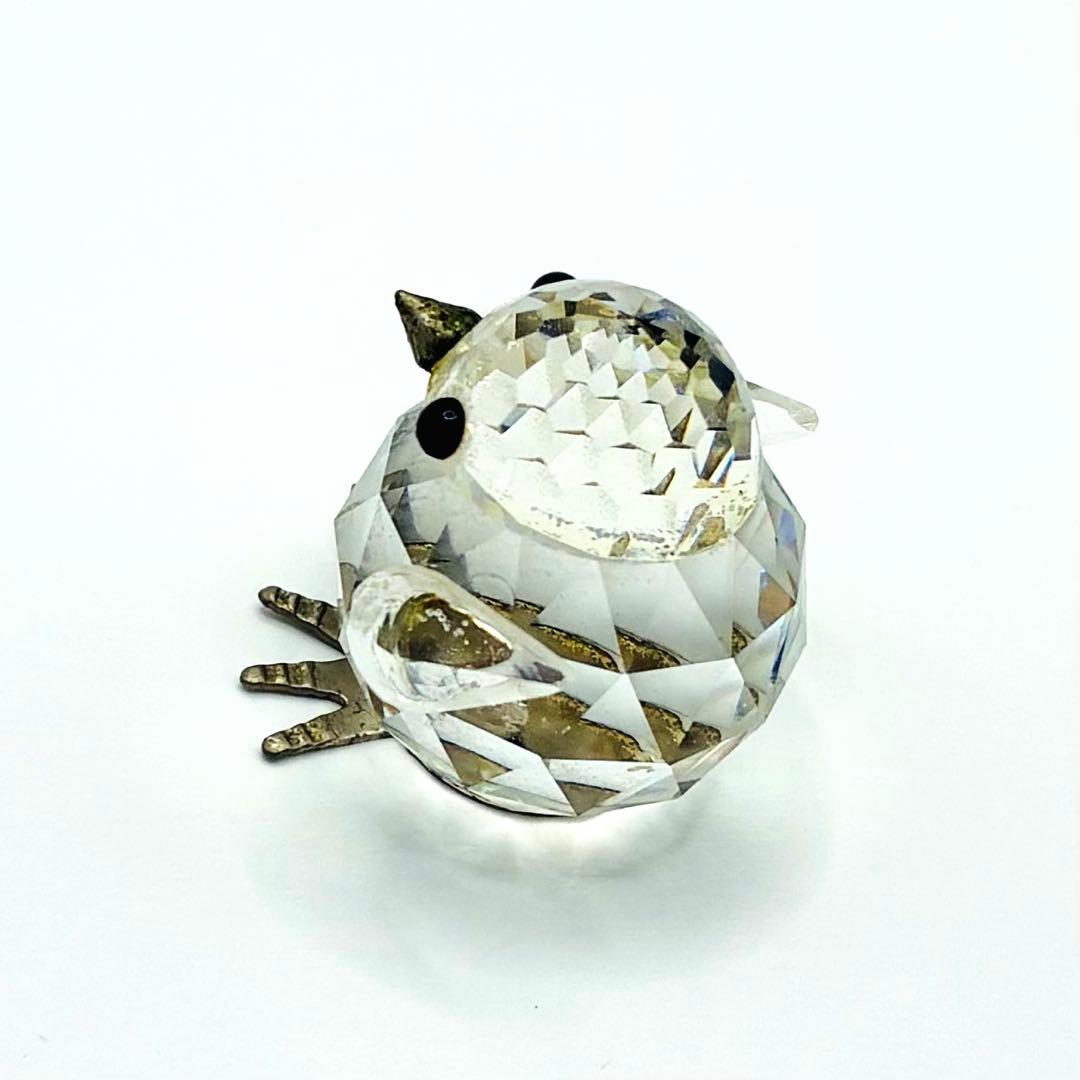 希少　スワロフスキー　クリスタル　スズメの置物