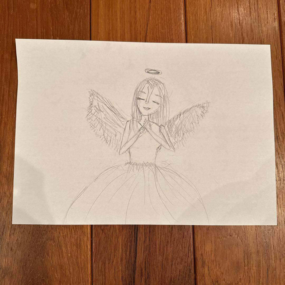 天使の鉛筆画