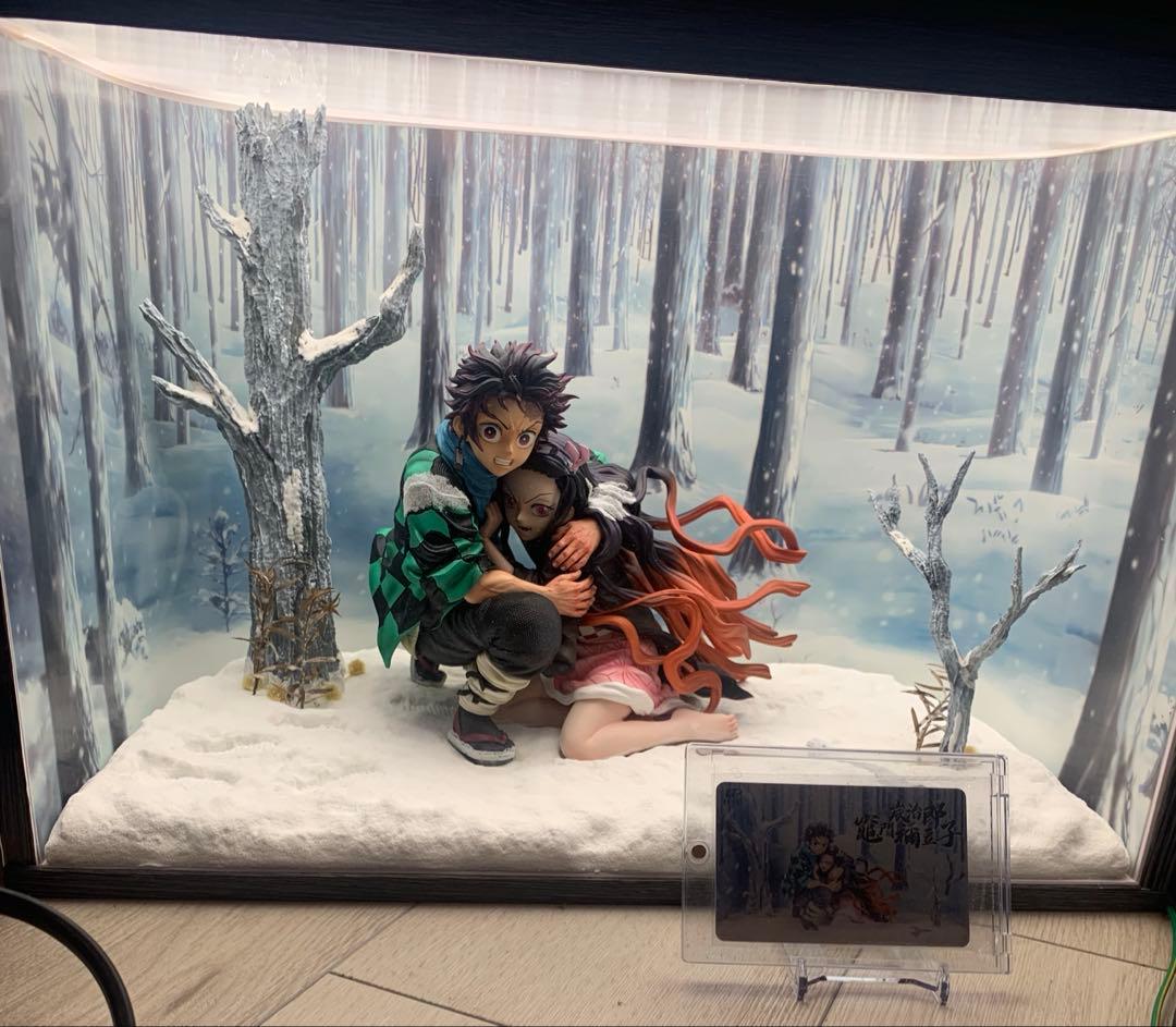 鬼滅の刃 竈門炭治郎 竈門禰豆子 フィギュア　ガレージキット 塗装済み完成品