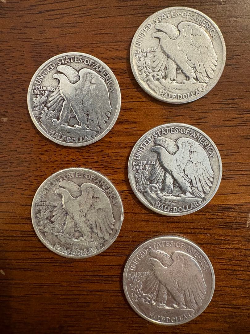 ウォーキングリバティ　ハーフダラー銀貨セット