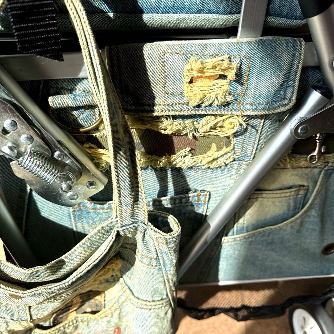 MotherCartマザーカート2段式プレミアムカートダメージデニム変えデニム付