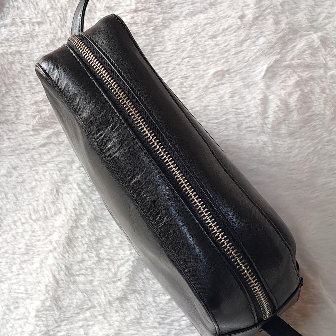 希少　クレージュ　レザー　ショルダーバッグ　BIGロゴ　型押し　ヴィンテージ