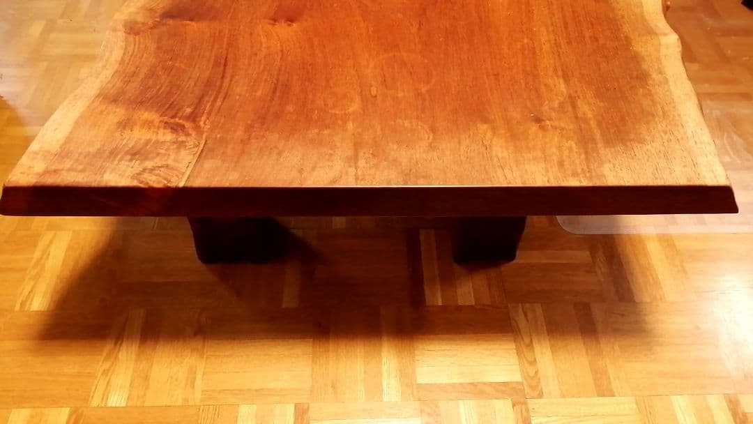 一枚板 花梨 天然木 座卓 ダイニングテーブル