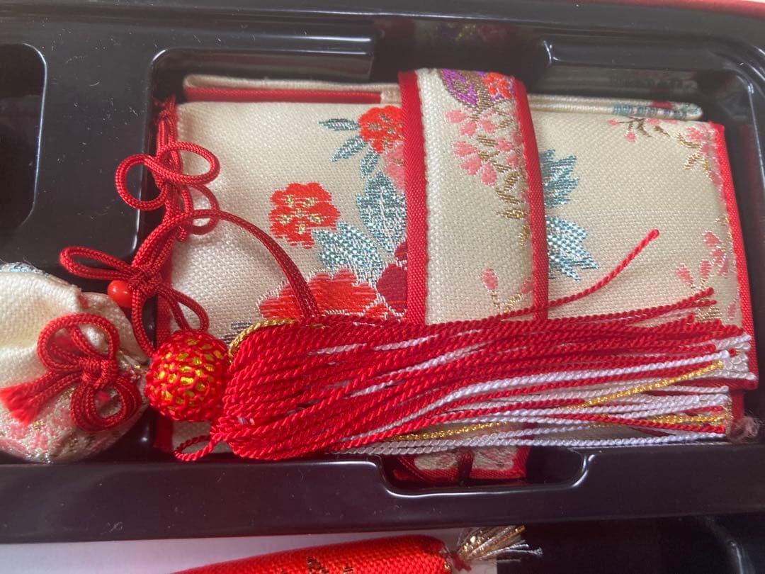 【新品未使用】七五三 草履セット 花柄