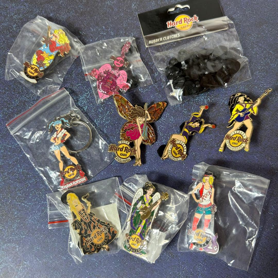 30点 ハードロックカフェ ピンバッジ キーホルダーまとめ売り