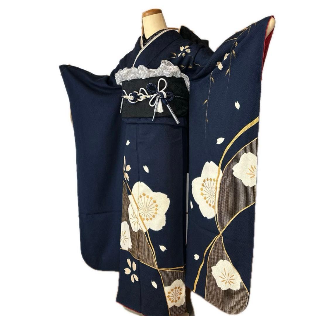 紺色Midnight Mode♡振袖フルセット 成人式前撮り謝恩会