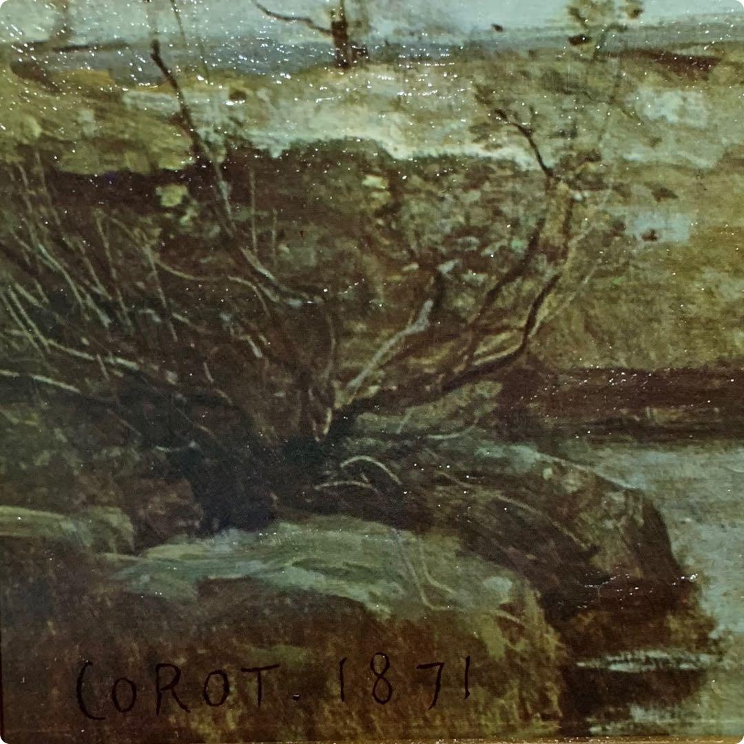 絵画　額装　世界の名画　　ジャン＝バティスト・カミーユ・コロー　F6美術工芸画
