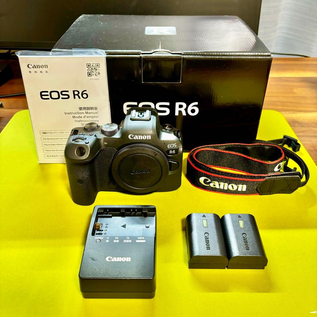 Canon EOS R6 本体＋付属品(箱・予備バッテリー付)