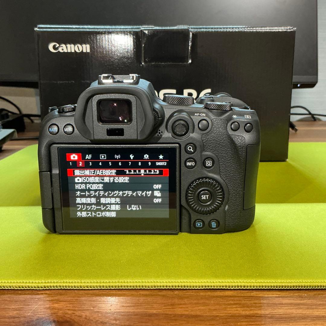 Canon EOS R6 本体＋付属品(箱・予備バッテリー付)