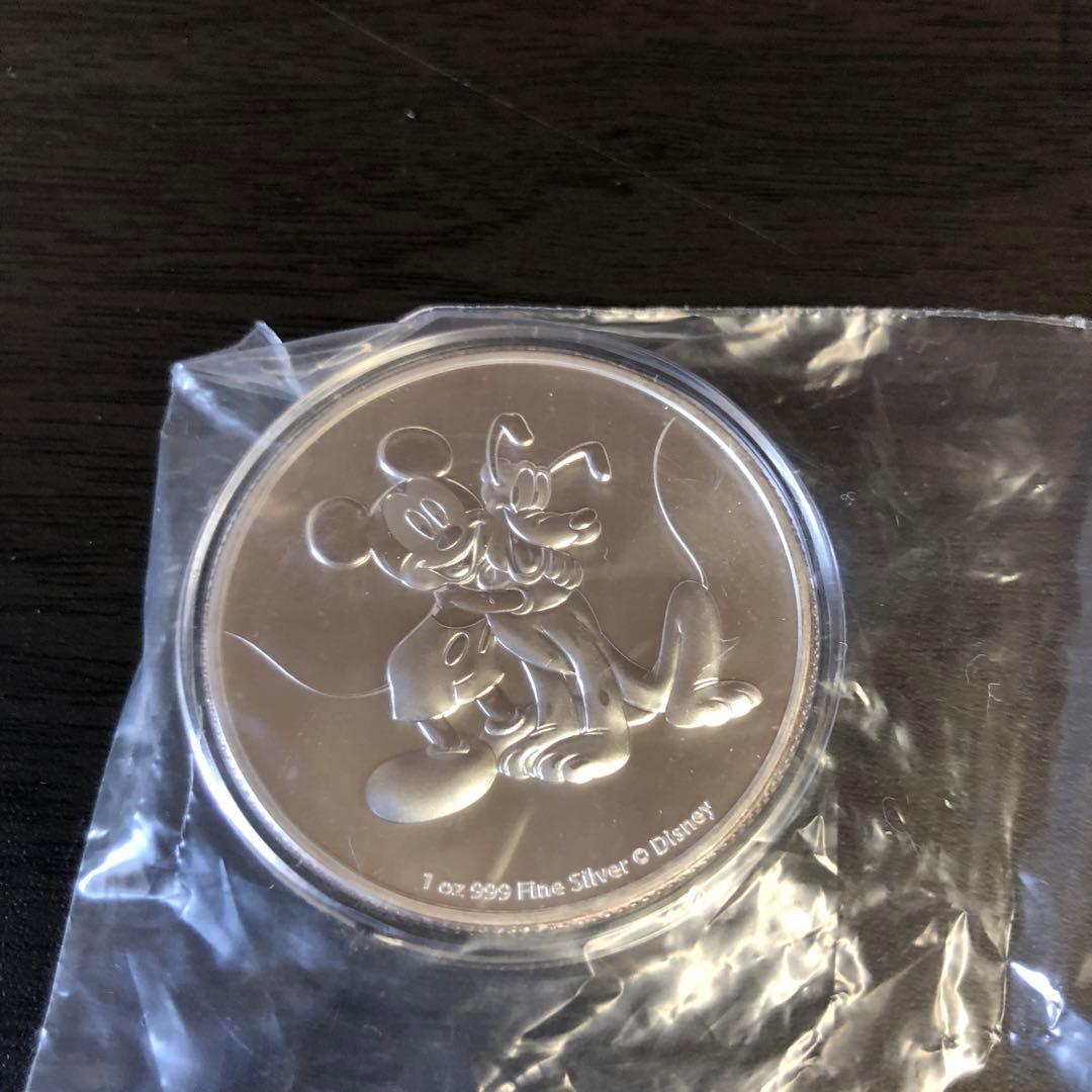 保証書付2020年 ニウエ ディズニー ミッキー 　純銀　銀貨　金貨
