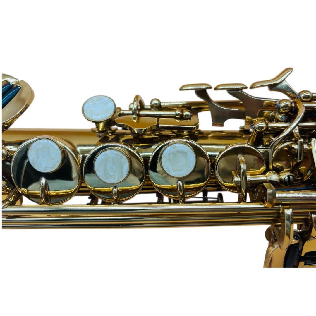 ソプラノサックス SP-650 Jマイケル　彫刻　ゴールド　ケース付き