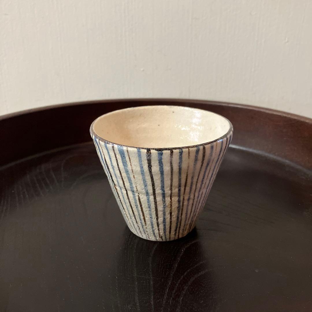 麦藁手蕎麦猪口　② 瀬戸　十草　美濃　古道具　　青山二郎　白洲正子　古民芸　酒器