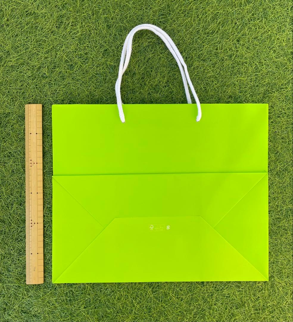 【新品】HUF ハフ ショップ袋 ショッパー 紙袋 手提げ 黄緑