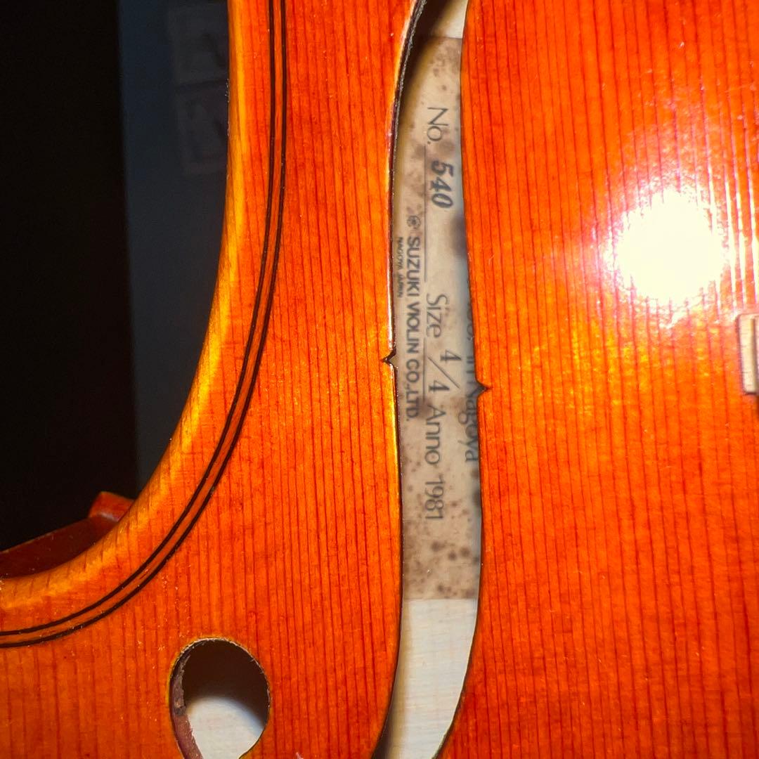 SUZUKI バイオリン　4/4 NO.540 1981