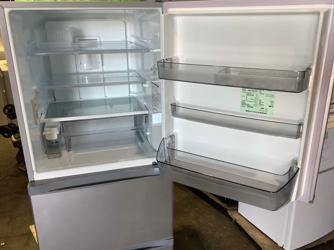 東芝 3ドア冷蔵庫 GR-S33S(S) 330L 2020年製 シルバー