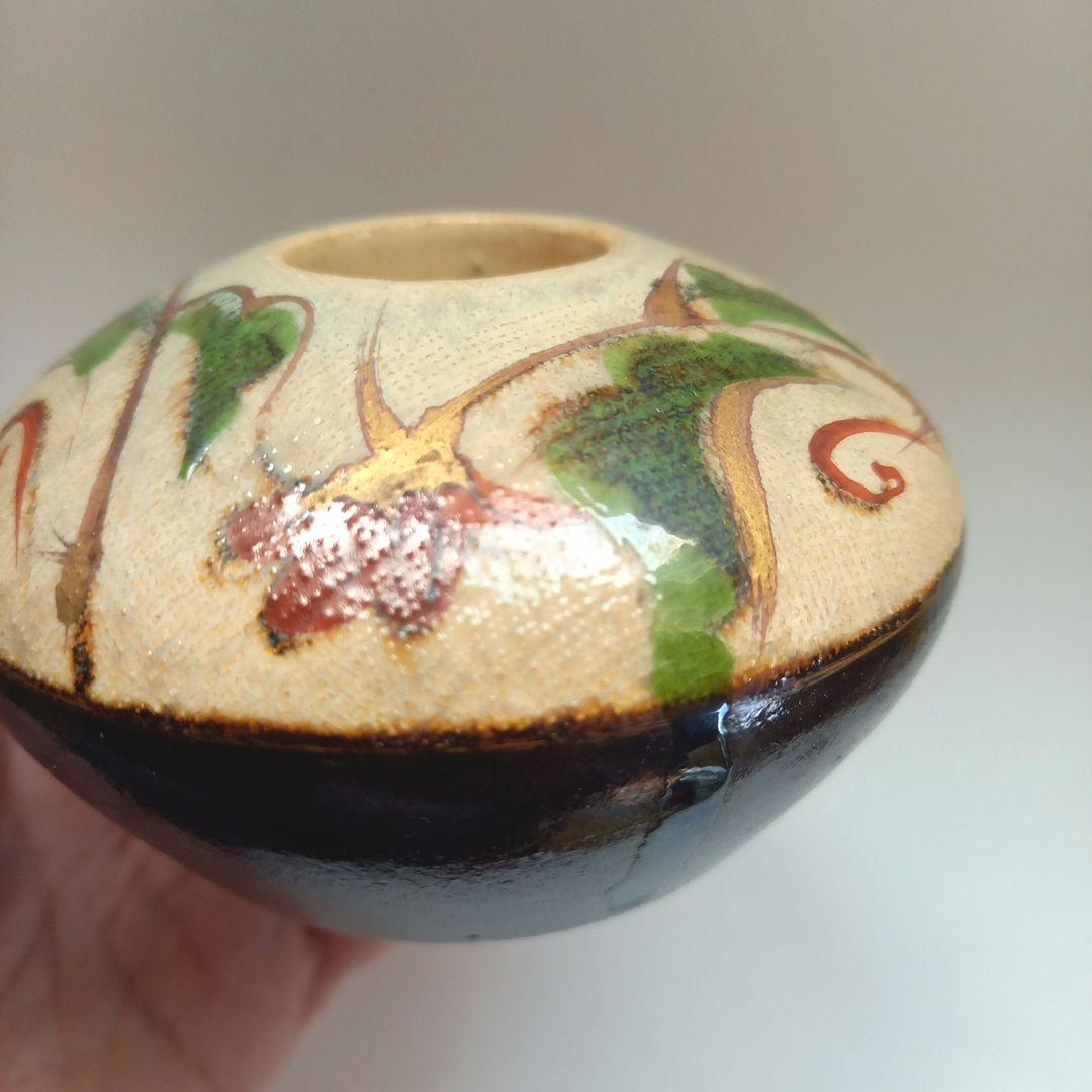 小森忍　山茶窯　インク壺　アンティーク　骨董　北斗窯