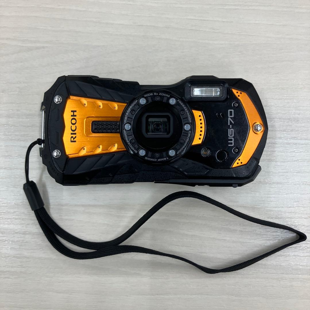 【美品】動作確認済 RICOH WG-70 デジタルカメラ