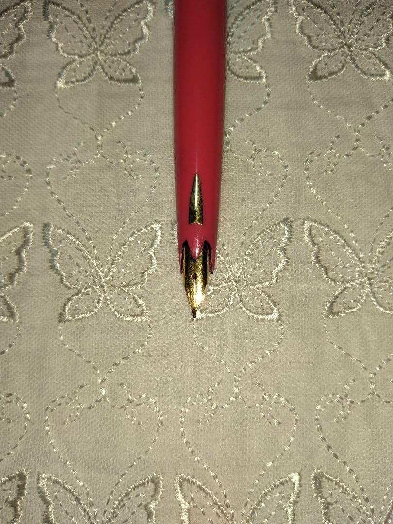 ヴィンテージ ペン先21K セーラー万年筆 シルバー・ピンク