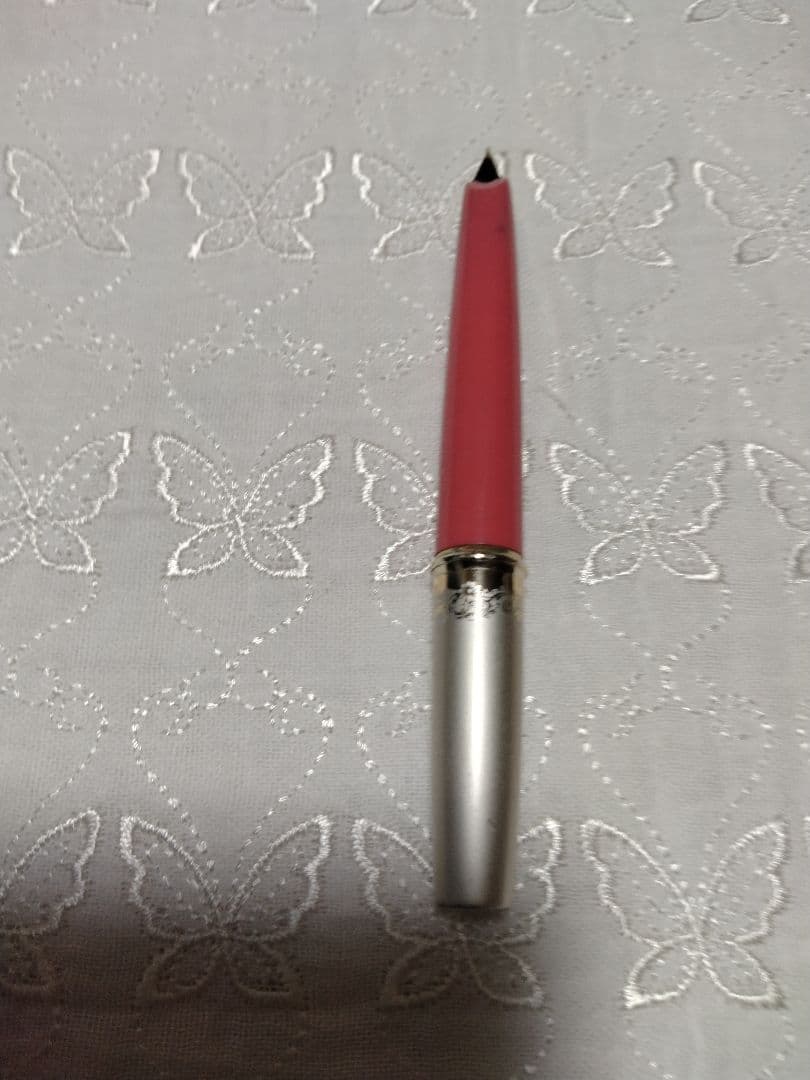 ヴィンテージ ペン先21K セーラー万年筆 シルバー・ピンク