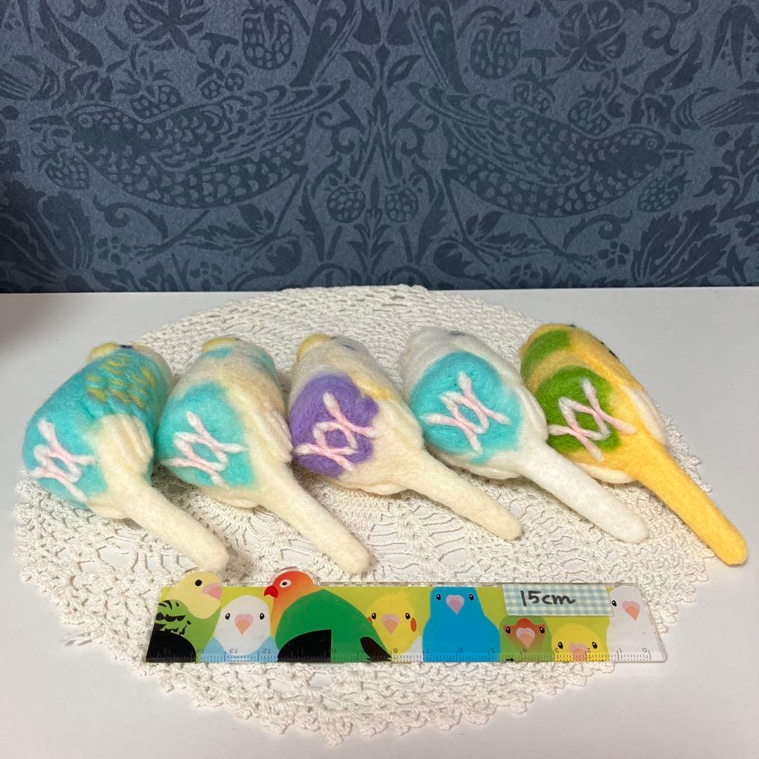 バイイー☆セキセイインコ☆実物大☆5点セット