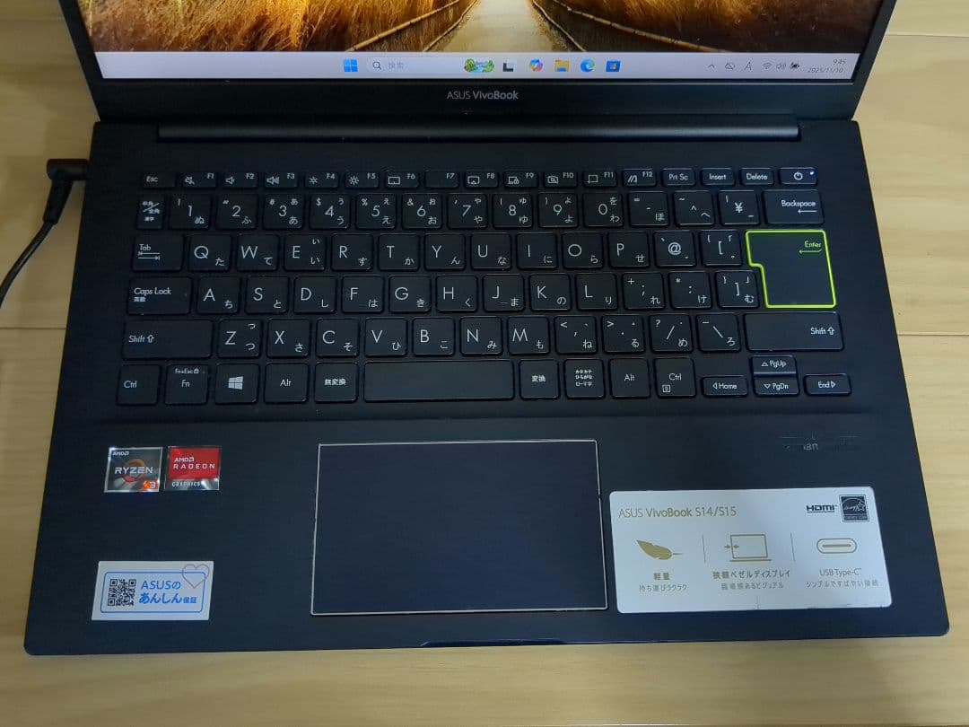 VivoBook 14 M413DA Ryzen 3・4GB・128GB SSD