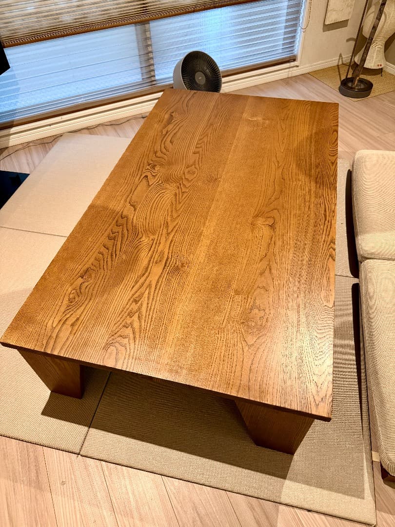 値下げ クマグリー 大きなくりの木のこたつ 渋皮色 （幅140cm・クマグリー）