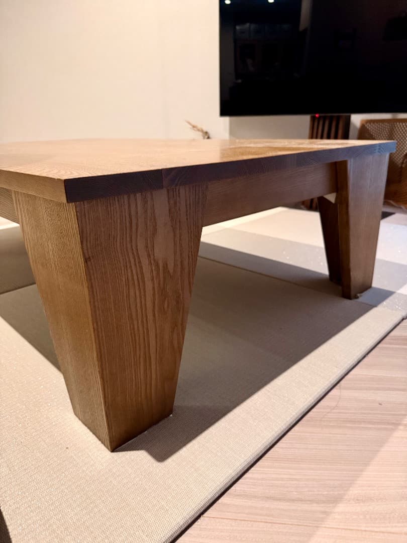 値下げ クマグリー 大きなくりの木のこたつ 渋皮色 （幅140cm・クマグリー）