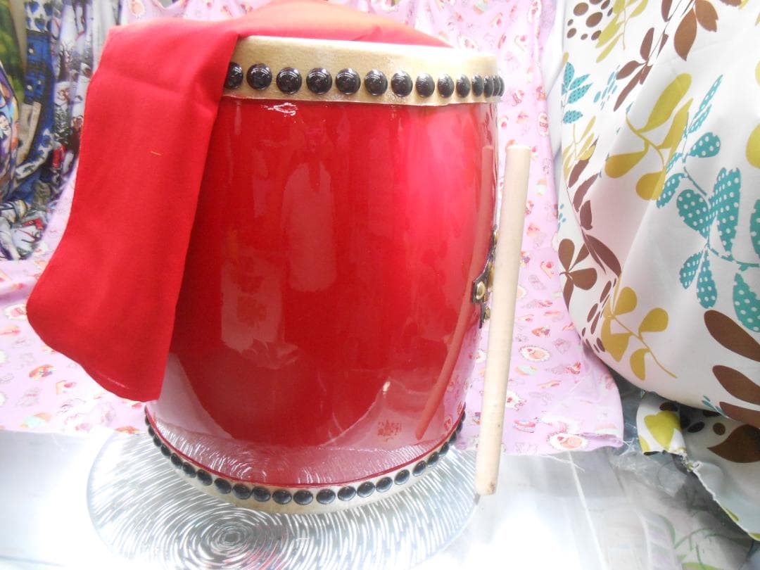 新品未使用(送料無料)21.500円　大太鼓30cm サージ/モス布　撥付き