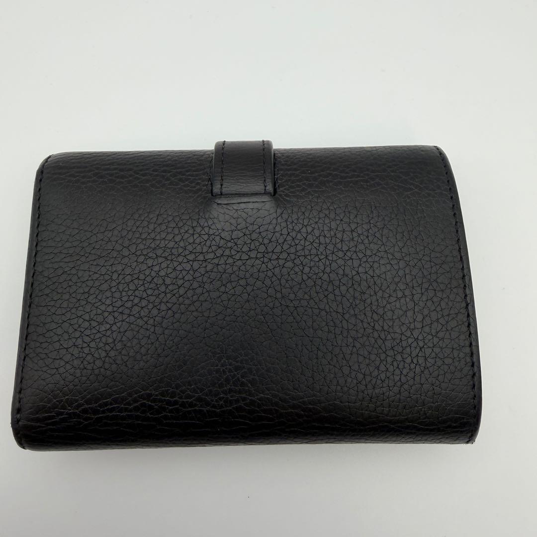 LOEWE ロエベ スモールバーティカルウォレット ファスナー 折財布 黒　美品
