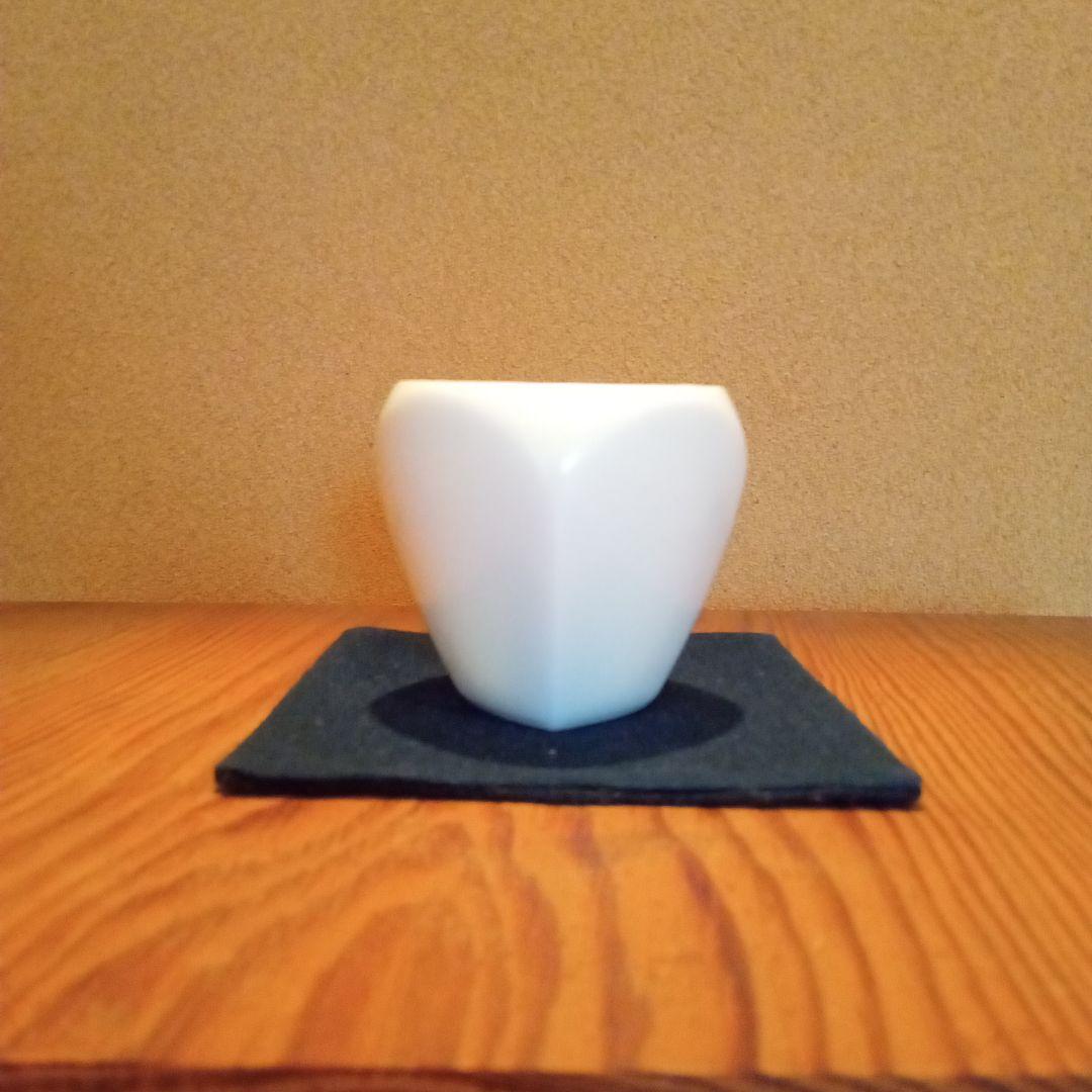 【真作】白瓷面取大振盃（特注制作品）前田昭博