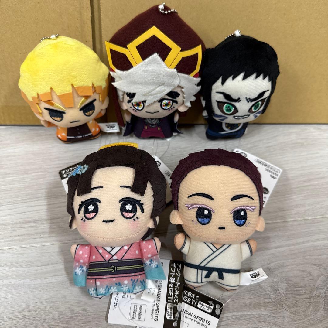 ユ*ん様 アニメ鬼滅の刃ちびぐるみvol.6 全5種コンプセット
